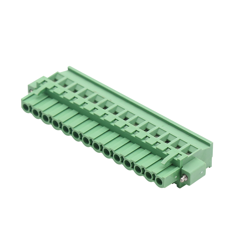 பெண் பச்சை 5.08MM PCB டெர்மினல் பிளாக்